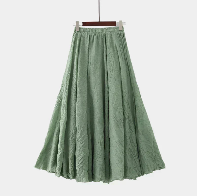 Kristýna Elegantti Pitkä Hame Korkealla Vyötäröllä