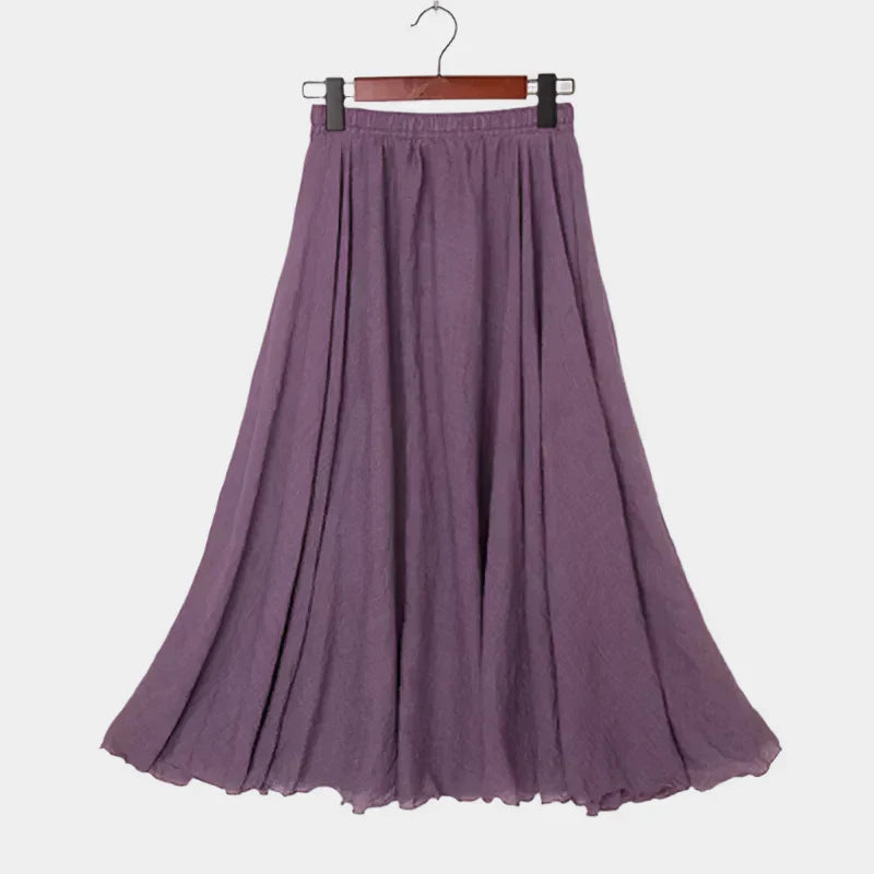 Kristýna Elegantti Pitkä Hame Korkealla Vyötäröllä