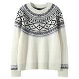 Norvale Alpine cashmere Jacquard-pullover
