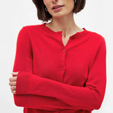 Napillinen neulecardigan Camille