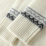 Norvale Alpine cashmere Jacquard-pullover