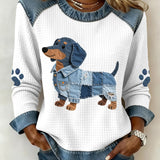 Suloisen daksun patchwork-denim